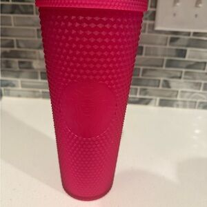 Starbucks Fuchsia Textured Tumbler